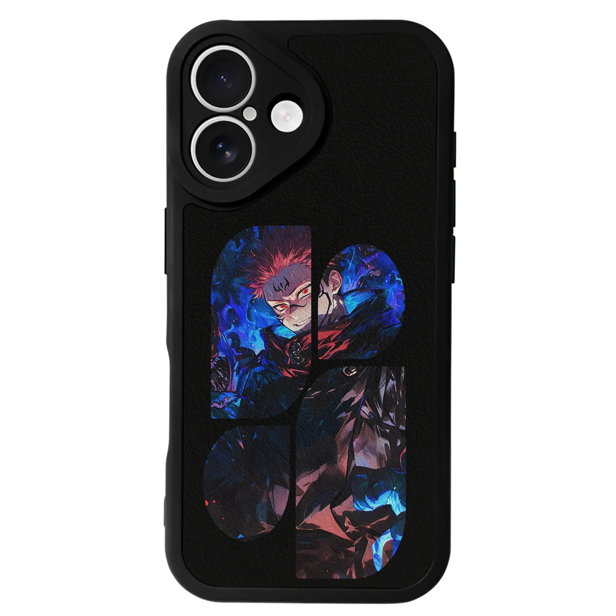 呪術廻戦 グッズ,虎杖 悠仁 - IPhone 16シリーズ対応 ・ シリコンスマホケース ・ レザー調 ・ 高精度フィット ・ 耐衝撃 ・ ワイヤレス充電対応 ・ 精密カット